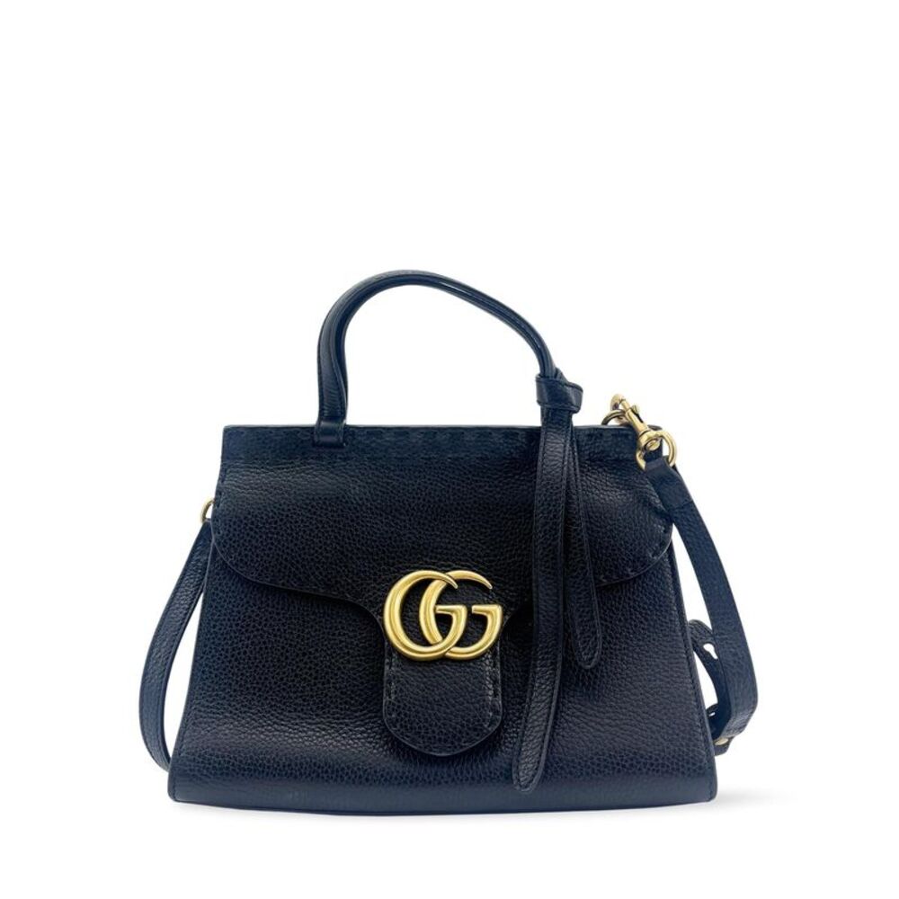 Gucci GG Marmont Mini Top Handle Bag Black
